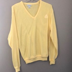 Vintage Izod men’s yellow sweater XLT